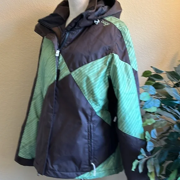 NWOT - Orage Brown and Green Women's Ski Jacket, Women's XL - Picture 2 of 16
